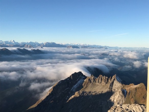 Säntis, 2500 m. Der höchste Berg der Ostschweiz. Und Tagungsort der 2. Kolumination Foto: Rainer Hank