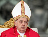 Papst Franziskus am Palmsonntag 2025 Foto kna